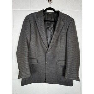 Austin Reed London Pure New Wool Blazer 40R Gray Tweed Look Sport Coat Younkers